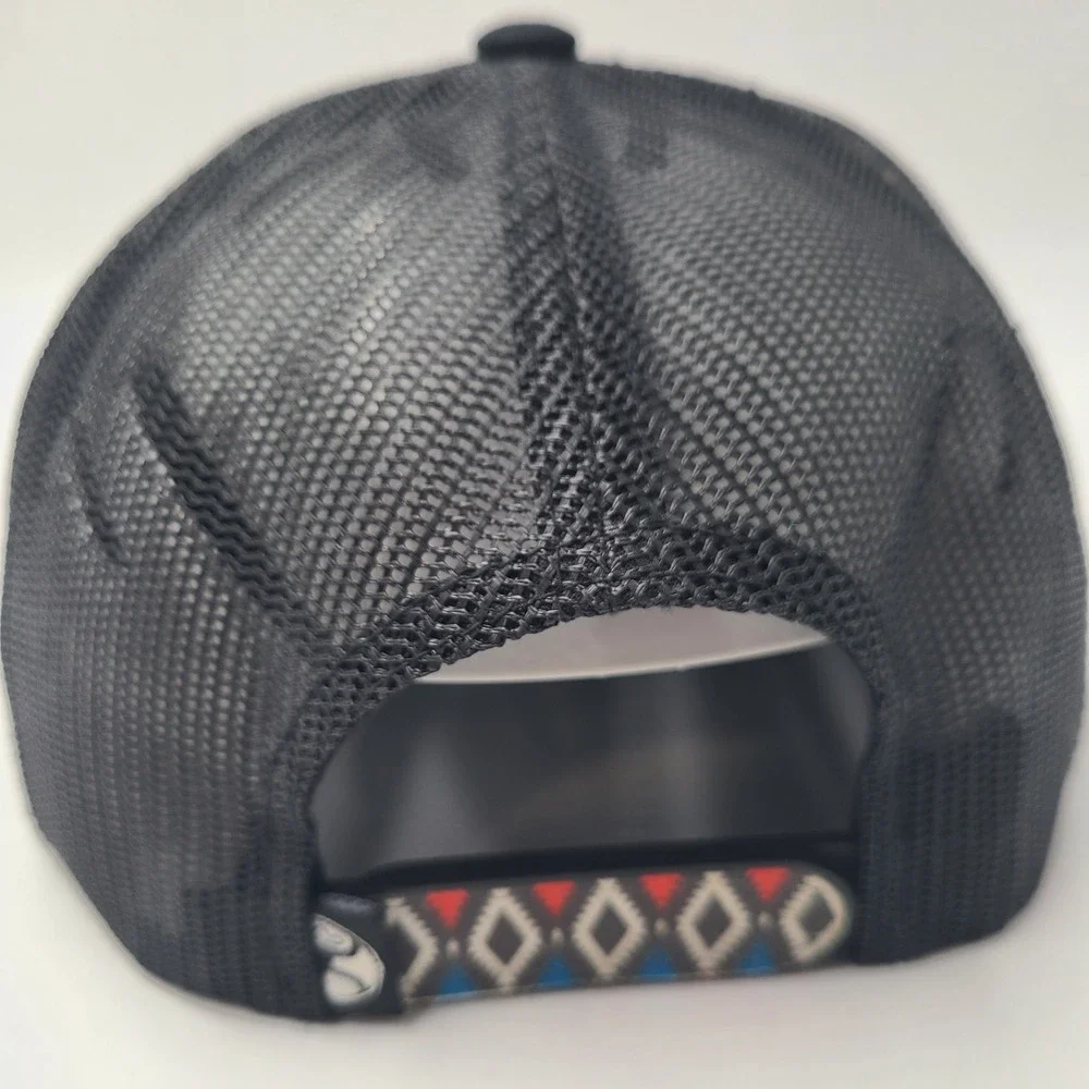 Hooey Hat Snapback Trucker‎ Mesh Black Blue Red Geometric Aztec Pattern Western - Picture 9 of 14